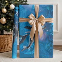 Paikea New Zealand Matariki Wrapping Paper Humpback Whale Taniko Motifs Ocean Vibes LT14 - Polynesian Pride