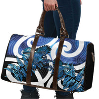 Piwakawaka New Zealand Matariki Travel Bag Maori New Year Silver Fern Blue Galaxy