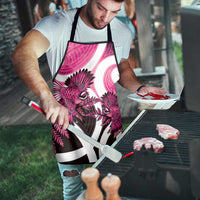 Piwakawaka New Zealand Matariki Apron Maori New Year Silver Fern Pink Galaxy