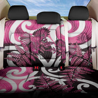 Piwakawaka New Zealand Matariki Back Car Seat Cover Maori New Year Silver Fern Pink Galaxy