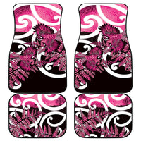 Piwakawaka New Zealand Matariki Car Mats Maori New Year Silver Fern Pink Galaxy