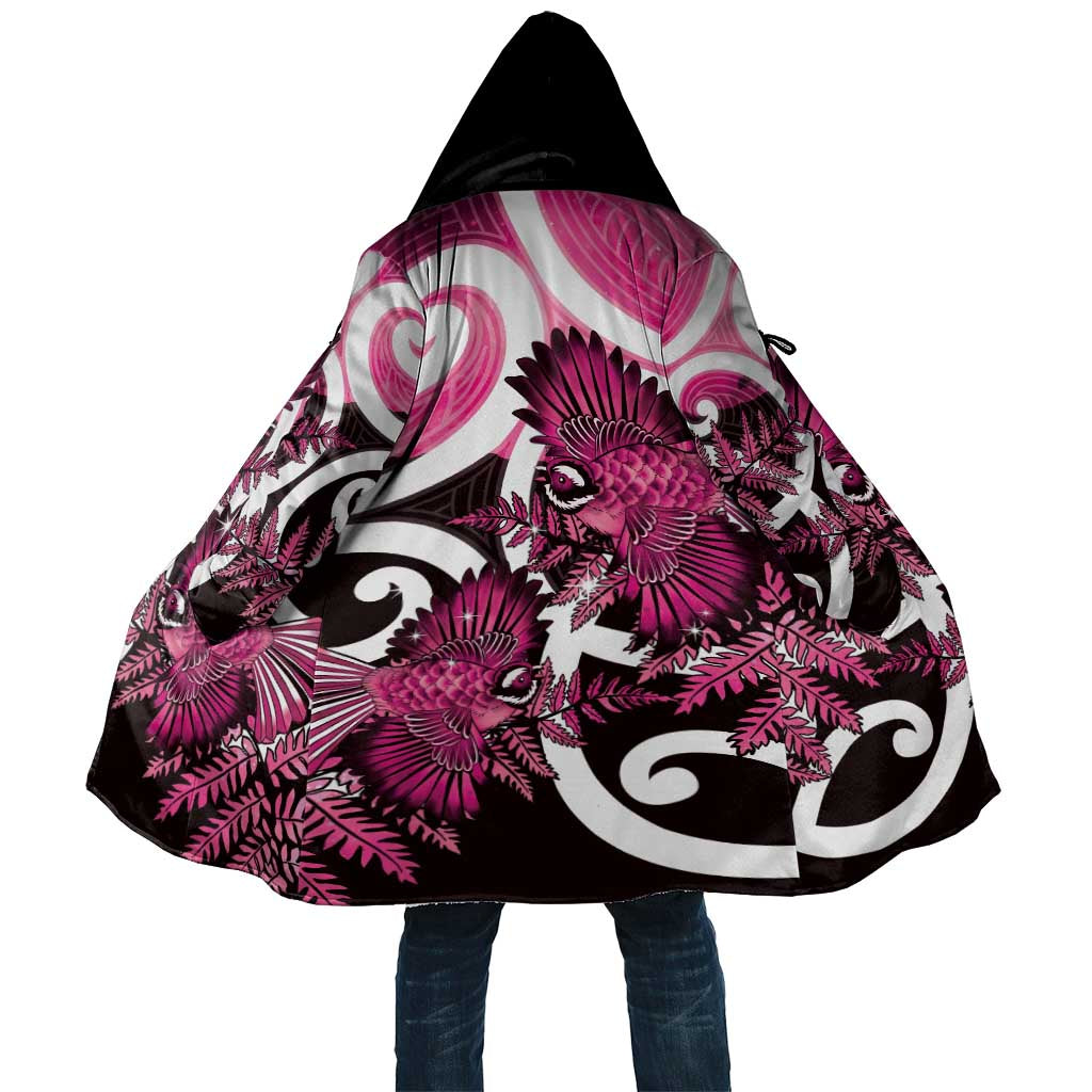 Piwakawaka New Zealand Matariki Cloak Maori New Year Silver Fern Pink Galaxy
