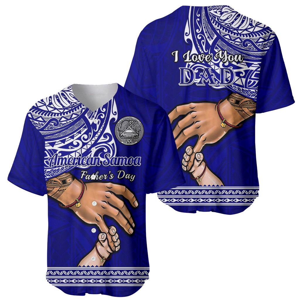 Polynesian Pride Father Day American Samoa Baseball Jersey I Love You Dad LT14 - Polynesian Pride