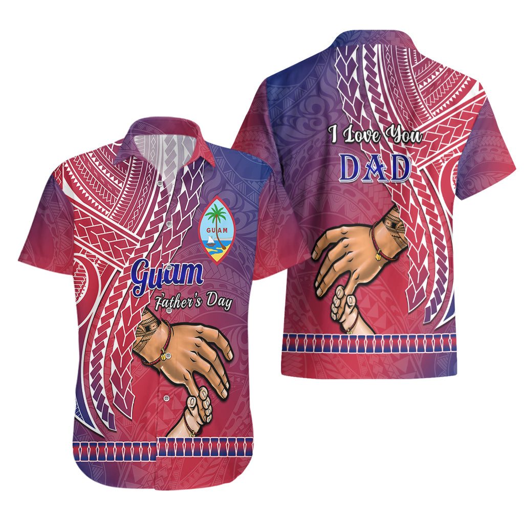 Polynesian Pride Father Day Guam Hawaiian Shirt I Love You Dad Guaman Latte Stone LT14 - Polynesian Pride