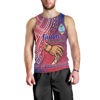 Personalised Father Day Guam Men Tank Top I Love You Dad Guaman Latte Stone LT14 - Polynesian Pride
