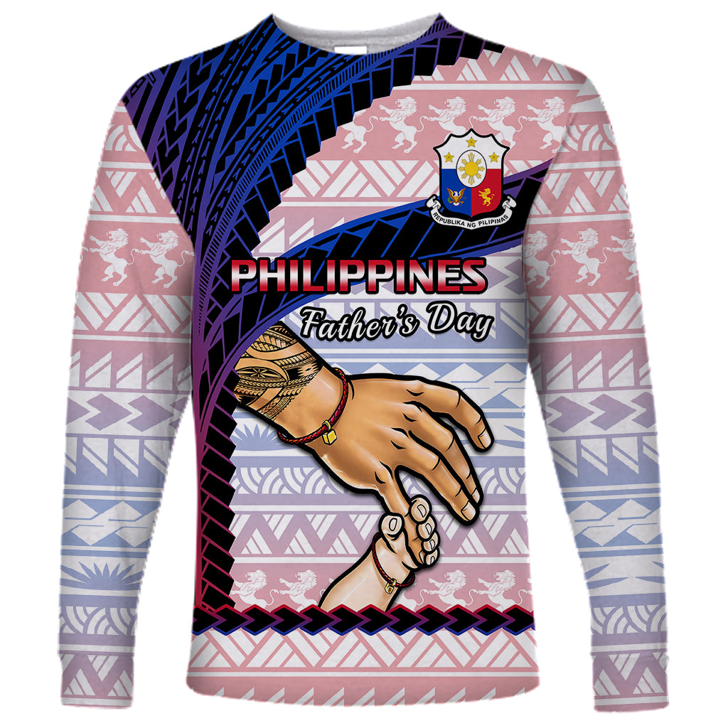 Polynesian Pride Father Day Philippines Long Sleeve Shirt Filipino Pattern Maligayang Araw ng Mga Ama LT14 Unisex Art - Polynesian Pride