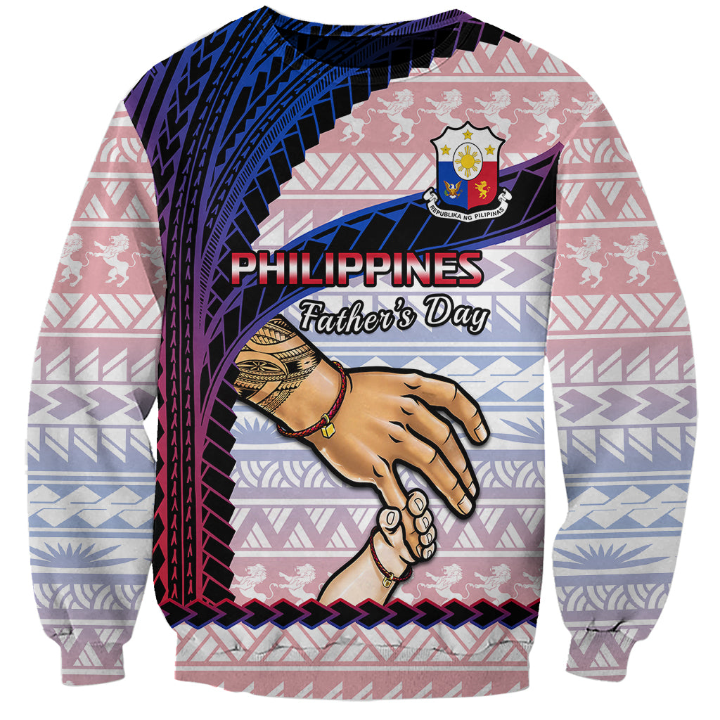 Polynesian Pride Father Day Philippines Sweatshirt Filipino Pattern Maligayang Araw ng Mga Ama LT14 Unisex Art - Polynesian Pride