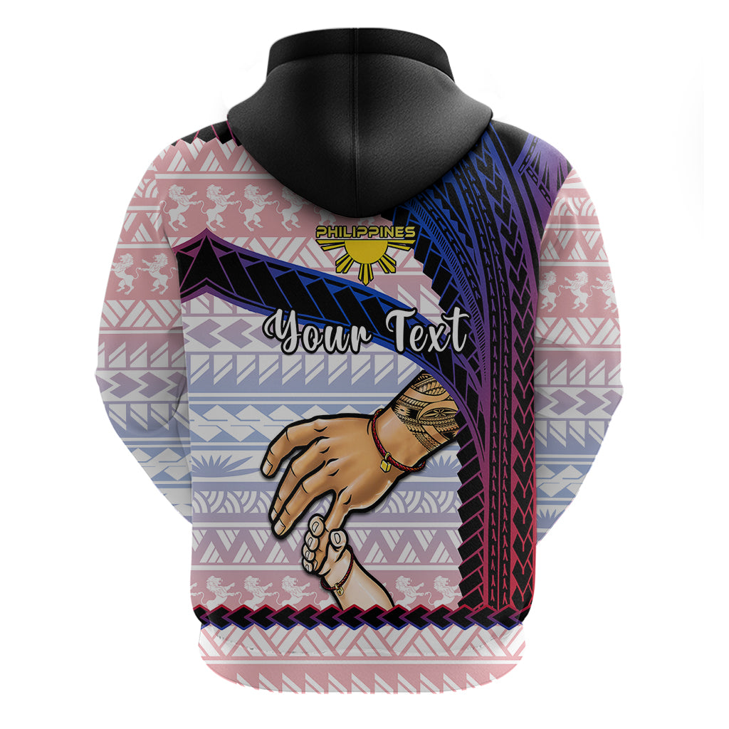 Custom Father Day Philippines Hoodie Filipino Pattern Maligayang Araw ng Mga Ama LT14 - Polynesian Pride
