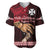 Polynesian Pride Father Day Wallis and Futuna Baseball Jersey I Love You Dad LT14 Red - Polynesian Pride