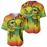 Hawaii Flag Day Baseball Jersey Kanaka Maoli With Kakau Polynesian Pattern LT14