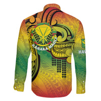 Hawaii Flag Day Family Matching Summer Maxi Dress and Hawaiian Shirt Kanaka Maoli With Kakau Polynesian Pattern LT14