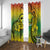 Hawaii Flag Day Window Curtain Kanaka Maoli With Kakau Polynesian Pattern