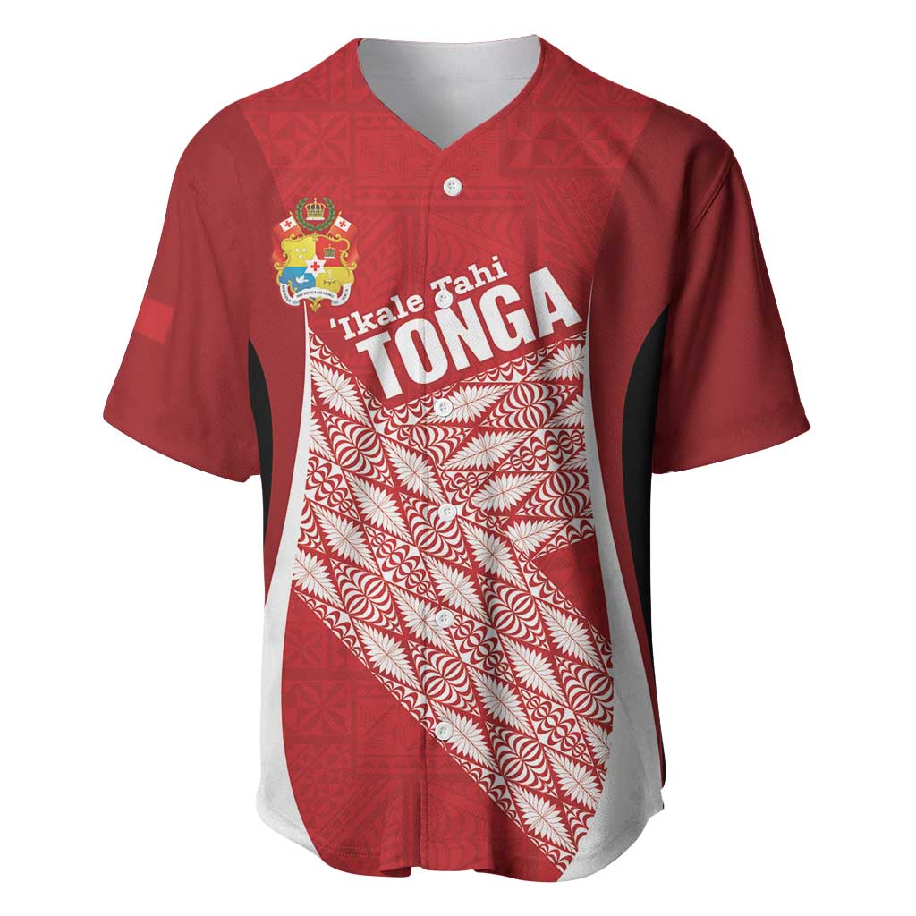 Tonga Rugby Custom Baseball Jersey Go ʻIkale Tahi Go Tongan Tapa Cloth