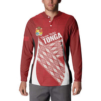 Tonga Rugby Custom Button Sweatshirt Go ʻIkale Tahi Go Tongan Tapa Cloth