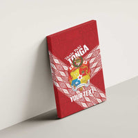Tonga Rugby Custom Canvas Wall Art Go ʻIkale Tahi Go Tongan Tapa Cloth