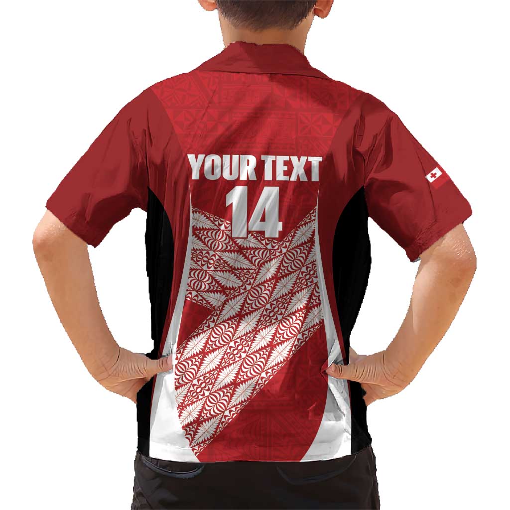 Tonga Rugby Custom Hawaiian Shirt Go ʻIkale Tahi Go Tongan Tapa Cloth