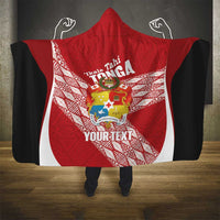 Tonga Rugby Custom Hooded Blanket Go ʻIkale Tahi Go Tongan Tapa Cloth LT14 - Polynesian Pride