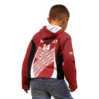 Tonga Rugby Custom Kid Hoodie Go ʻIkale Tahi Go Tongan Tapa Cloth