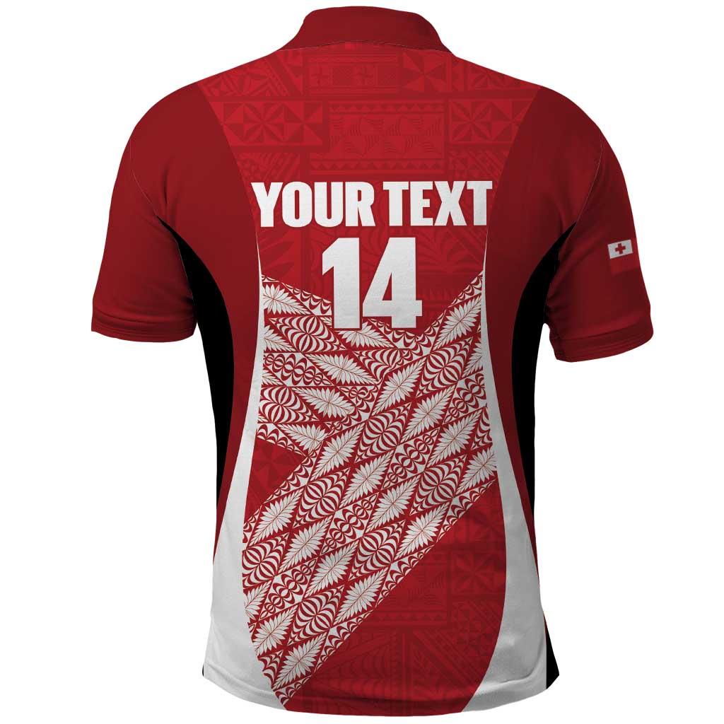 Tonga Rugby Custom Polo Shirt Go ʻIkale Tahi Go Tongan Tapa Cloth