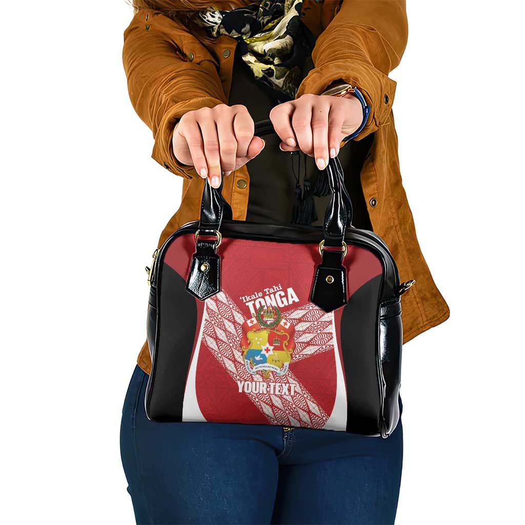 Tonga Rugby Custom Shoulder Handbag Go ʻIkale Tahi Go Tongan Tapa Cloth