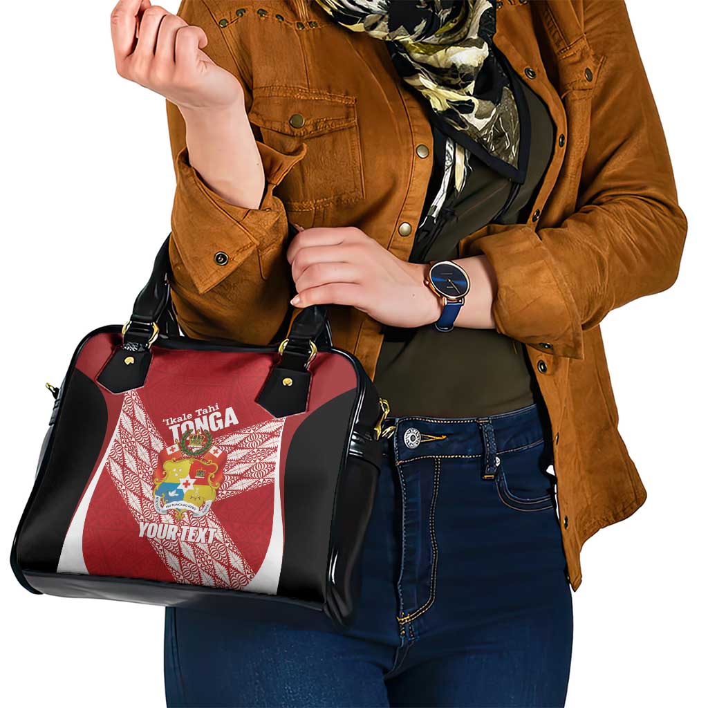 Tonga Rugby Custom Shoulder Handbag Go ʻIkale Tahi Go Tongan Tapa Cloth