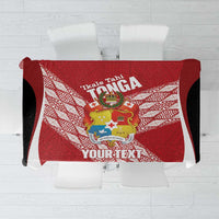 Tonga Rugby Custom Tablecloth Go ʻIkale Tahi Go Tongan Tapa Cloth