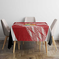 Tonga Rugby Custom Tablecloth Go ʻIkale Tahi Go Tongan Tapa Cloth