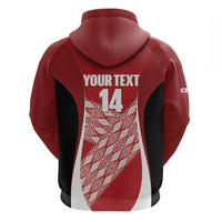 Tonga Rugby Custom Zip Hoodie Go ʻIkale Tahi Go Tongan Tapa Cloth