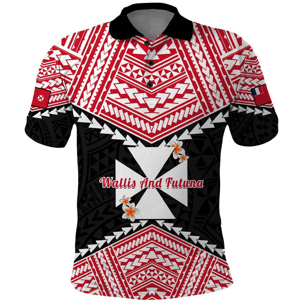 Custom 29 July Wallis and Futuna Territory Day Polo Shirt Polynesian Tribal Pattern LT14 Red - Polynesian Pride