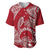 Polynesian Pride Hawaii Baseball Jersey Hawaiian Tribal Honu Red Version LT14 Red - Polynesian Pride