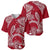 Polynesian Pride Hawaii Baseball Jersey Hawaiian Tribal Honu Red Version LT14 - Polynesian Pride