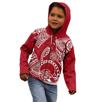 Polynesian Pride Hawaii Kid Hoodie Hawaiian Tribal Honu Red Version LT14 - Polynesian Pride