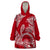 Polynesian Pride Hawaii Wearable Blanket Hoodie Hawaiian Tribal Honu Red Version LT14 One Size Red - Polynesian Pride