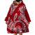 Polynesian Pride Hawaii Wearable Blanket Hoodie Hawaiian Tribal Honu Red Version LT14 - Polynesian Pride