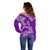 Polynesian Pride Hawaii Off Shoulder Sweater Hawaiian Tribal Honu Purple Version LT14 - Polynesian Pride