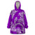 Polynesian Pride Hawaii Wearable Blanket Hoodie Hawaiian Tribal Honu Purple Version LT14 One Size Purple - Polynesian Pride