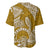 Polynesian Pride Hawaii Baseball Jersey Hawaiian Tribal Honu Gold Version LT14 - Polynesian Pride