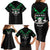 Personalised Aotearoa Rugby Family Matching Long Sleeve Bodycon Dress and Hawaiian Shirt New Zealand Maori Kete Matauranga Pattern