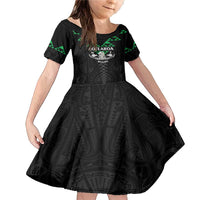 Personalised Aotearoa Rugby Family Matching Mermaid Dress and Hawaiian Shirt New Zealand Maori Kete Matauranga Pattern