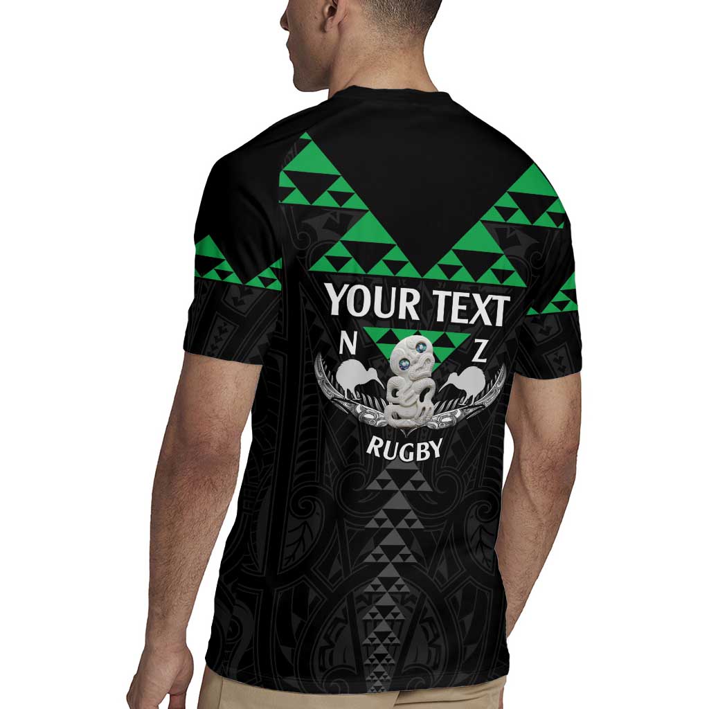 Personalised Aotearoa Rugby Rugby Jersey New Zealand Maori Kete Matauranga Pattern