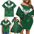 Custom Aotearoa Rugby Family Matching Off Shoulder Short Dress and Hawaiian Shirt New Zealand Maori Kete Poutama Pattern