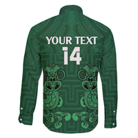 Custom Aotearoa Rugby Family Matching Summer Maxi Dress and Hawaiian Shirt New Zealand Maori Kete Poutama Pattern