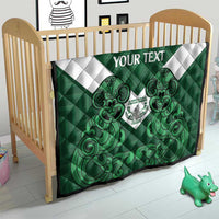 Custom Aotearoa Rugby Quilt New Zealand Maori Kete Poutama Pattern