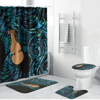 Kotiate New Zealand Bathroom Set Maori Weapon Paua Shell Haka Fern