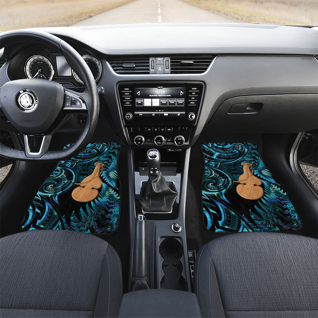 Kotiate New Zealand Car Mats Maori Weapon Paua Shell Haka Fern