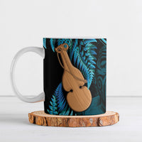 Kotiate New Zealand Ceramic Mug Maori Weapon Paua Shell Haka Fern