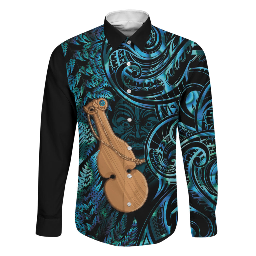 Kotiate New Zealand Family Matching Off Shoulder Short Dress and Hawaiian Shirt Maori Weapon Paua Shell Haka Fern