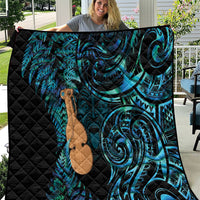 Kotiate New Zealand Quilt Maori Weapon Paua Shell Haka Fern