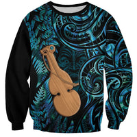 Kotiate New Zealand Sweatshirt Maori Weapon Paua Shell Haka Fern