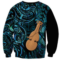 Kotiate New Zealand Sweatshirt Maori Weapon Paua Shell Haka Fern